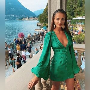 BNWT Rat & Boa Isabella dress size S, emerald green